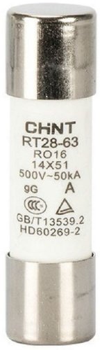 Вставка плавкая цилиндрическая CHINT RT28-63 25А 14х51мм картинка